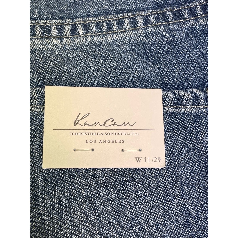NWT Kancan Cargo, High Rise, Straight Leg, Button Fly Jeans, Ladies Sz 11/29 - Picture 6 of 7